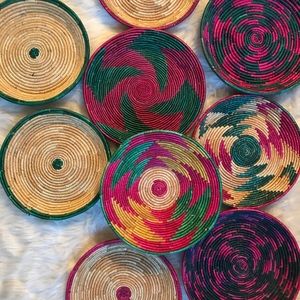 Beautiful Handwoven baskets trays for charity!